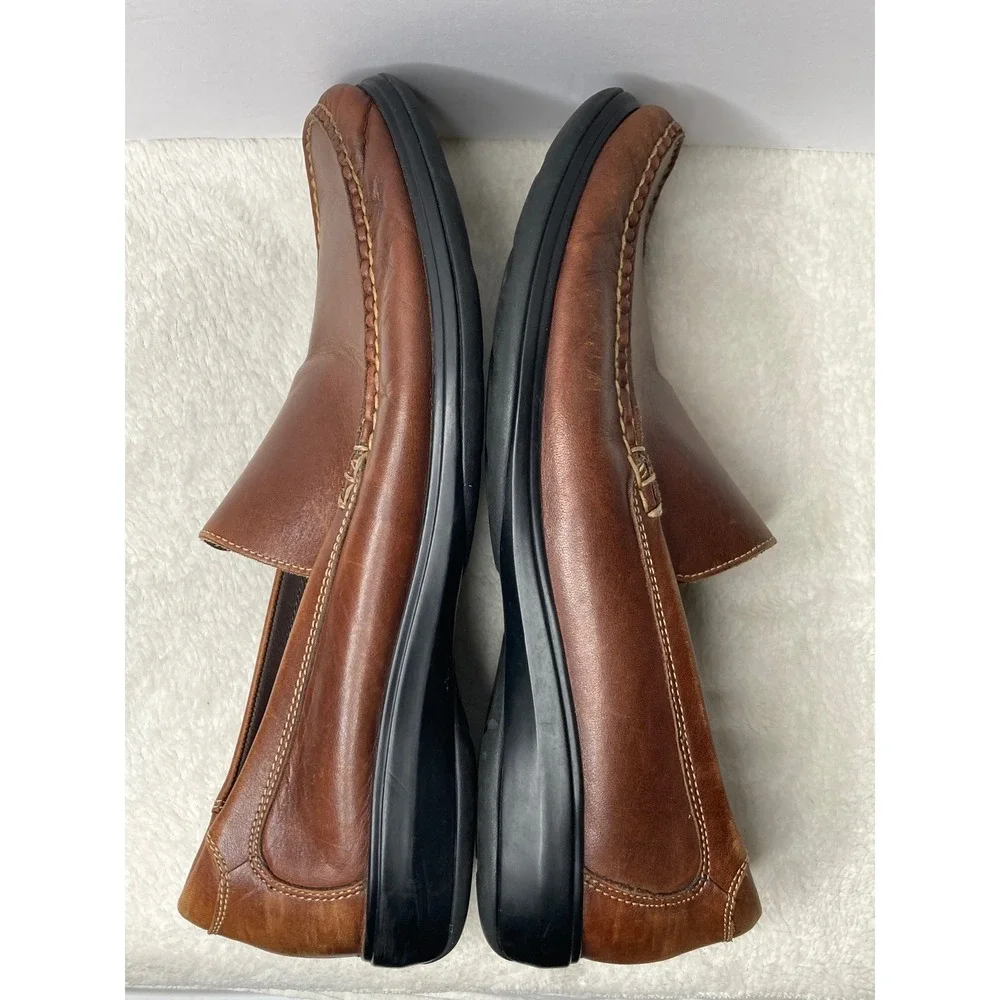Cole Haan Mens Venetian II Loafers Brown Leather Slip On Dress Shoes 12 M Preppy